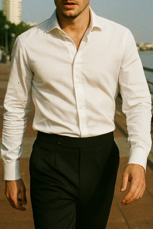 Camisa táctica antifluido (Blanca)