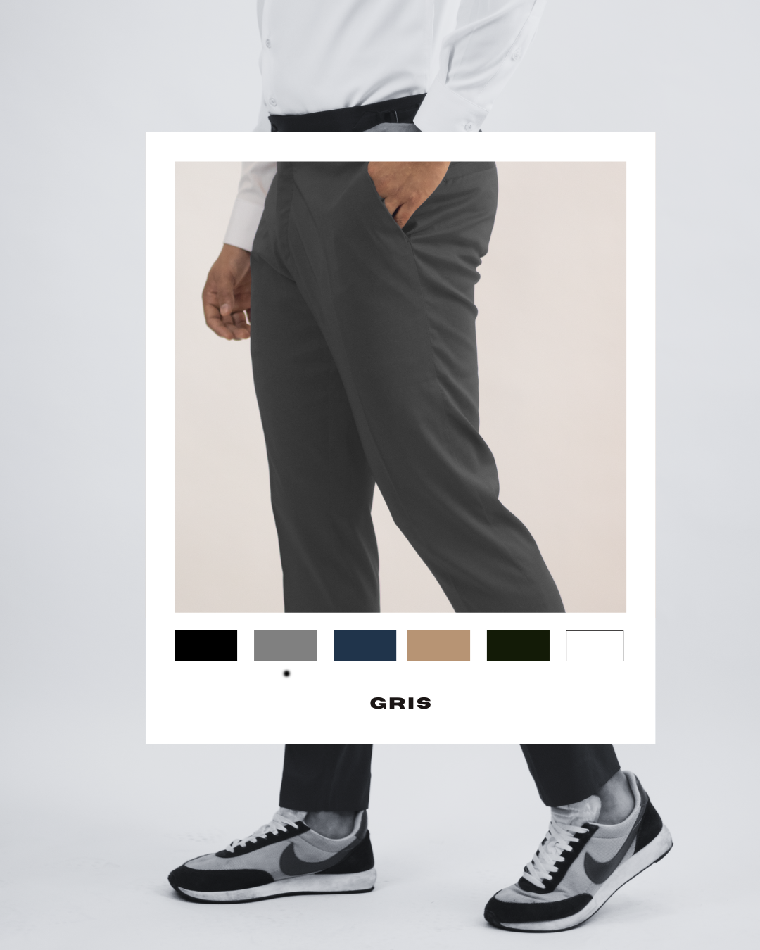 Pantalón táctico antifluido (Gris)