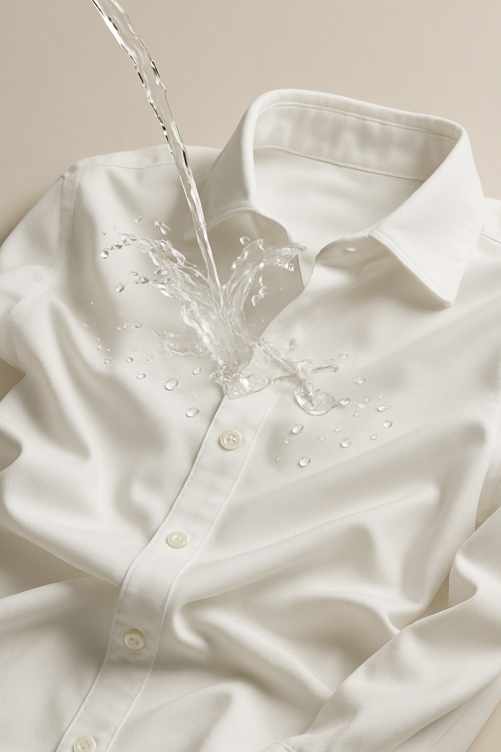 Camisa táctica antifluido (Blanca)