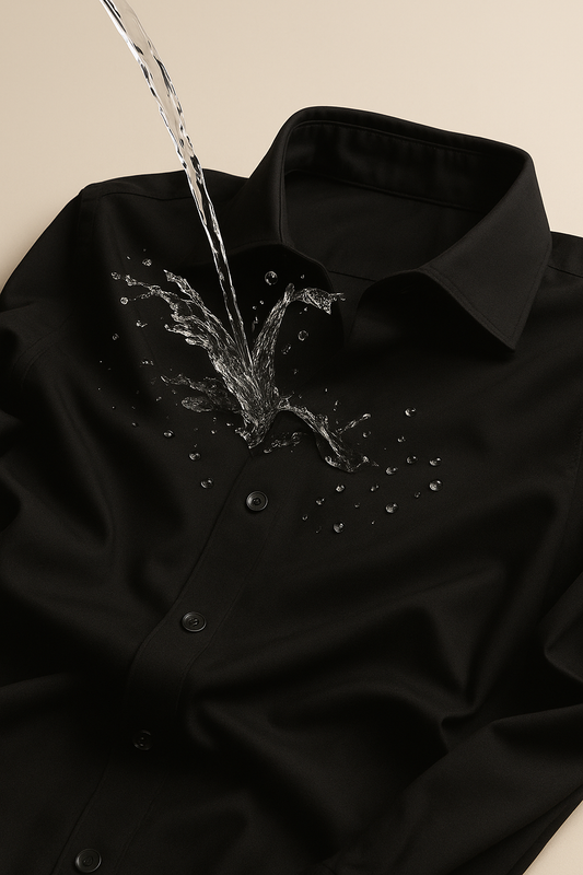 Camisa táctica antifluido (Negra)
